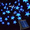 Abkshine 120 LED Blue Solar Star String Lights, Waterproof Solar