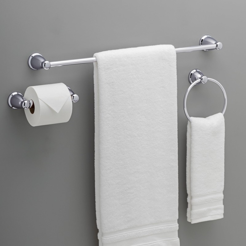 Franklin Brass Kinla 3-Piece Bathroom Set Polished Chrome 24" Towel
