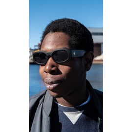 CHPO Unisex Brooklyn Sunglasses, Matte Black, 43, Matte black