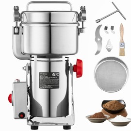 Happybuy 1000g Electric Grain Mill Grinder, High Speed 3000W Commercial Spice Grinders, Stainless Steel Pulverizer Powder Machine, for Dry Grains Spices Cereals Coffee Corn Pepper, Swing Type