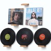 PHOENANCEE Solid Oak Wood, Record Wall Mount Shelf, Record Display