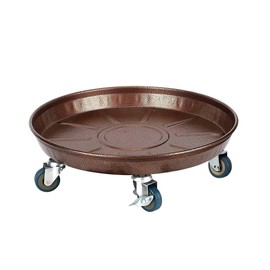 RIAMTGCX Rolling Plant Caddy Dolly with Wheels, 16" Heavy Duty Plant Stand on Casters for Planters, Wheeled Plant Roller Base for Indoor Outdoor Flower Pot, Black, 1 Pack