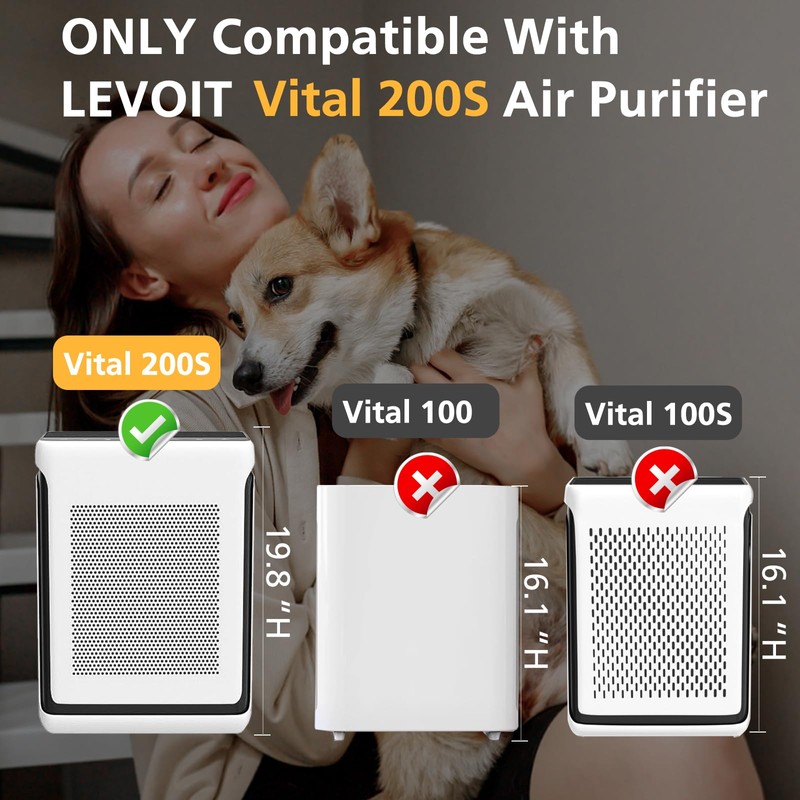 Vital 200S Pet Care Replacement Filter for LEVOIT Vital 200S