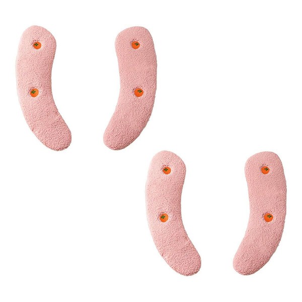 NUZAMAS Paar Toilettensitzbezüge, selbstklebend, tragbar, waschbar, wiederverwendbar, Universal-Wärmer-Toilettensitzpolster, weiches Toilettenkissen