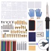 Wood Burning Kit with 105Pcs Soldering Iron Tips Multifunctional Wood