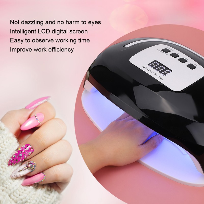 96W Professional LED UV Gel Nail Polish Dryer Lamp Nail
