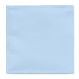 Jacob Alexander Men's Pocket Square Solid Color Handkerchief - Sky