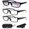 Nearsighted Shortsighted Myopia Distance Driving Glasses For Men Women (3-PACK)