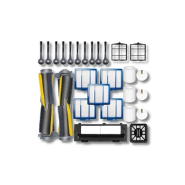 JoyBros 24pcs Big-Kit Replacement Part Accessories Compatible for Shark IQ R101AE RV1001AE AV912S AV1002AE RV100AE UR1000SR Side/Sweep Brush Filter Main/Roller/Cover/Self-Clean Base Filter