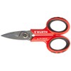Stainless Steel Scissors with Wire Stripper - Wurth 0714036317