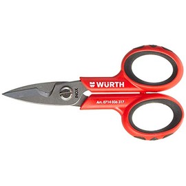 Stainless Steel Scissors with Wire Stripper - Wurth 0714036317
