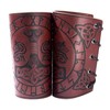 MioCloth Faux Leather Arm Guards Wristband, Medieval Gauntlet Viking Cosplay