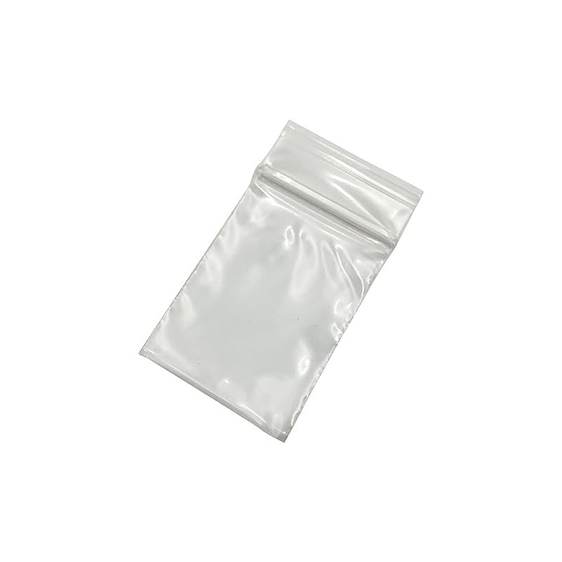 Uni-Pack (Polybags with Zipper) (100 Pieces), transparent