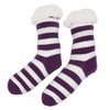 TrendsBlue Extra Thick Striped Thermal Fleece-lined Knitted Plush Winter Socks,