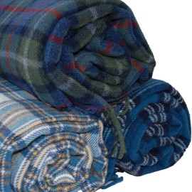 Kerry Woollen Mills Scots-Irish Tartan Lambswool Throw Blanket, Made in Ireland 100% Lambswool