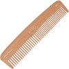 KYVU W2 Handgefertigter 17,5 cm Doppelzahn-Holzkamm - Dampfbuche