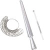Ring Sizer Measuring Tool Set, Plastic Ring Mandrel & Metal