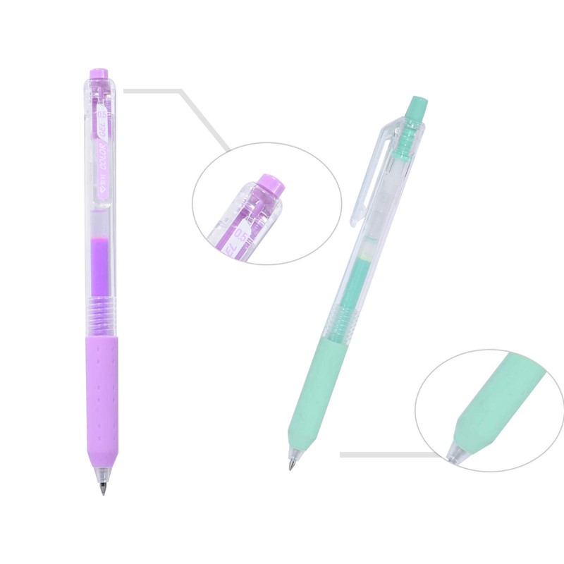 AIHAO Drawing Gel Ink Pens,Fine Point 0.5mm, Milky Colors, Journaling,