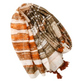 FAIRYGATE Tassel Scarf Green Scarfs for Women for Travel Beach Cover Up Sarongs Shawl Wrap Accessorize Ladies Scarves 32226