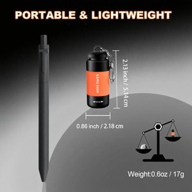 INSIGHLUX Small Flashlight LED Keychain Flashlight Rechargeable Mini Flashlight for Emergency Colorful Gift for Kids Students(3)