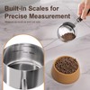 120 ml stainless steel measuring cup with wooden handle, precise