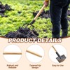 Menkxi 4 Pcs Wooden Shovel Handle Replacement for Long Handle