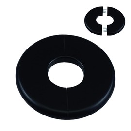 ABS Wall Split Flange Self-Adhesive Tape Round Escutcheon Plate Cover for Water Pipe, Faucet Decoration Accessories (26mm/1.02in)