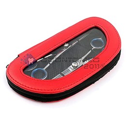 OdontoMed2011 2 PIECES STAINLESS STEEL PROFESSIONAL HAIR CUTTING & THINNING SCISSORS SHEARS SET 6.5" WITH RED COLOR PROTECTIVE POUCH ODM-BTS-18