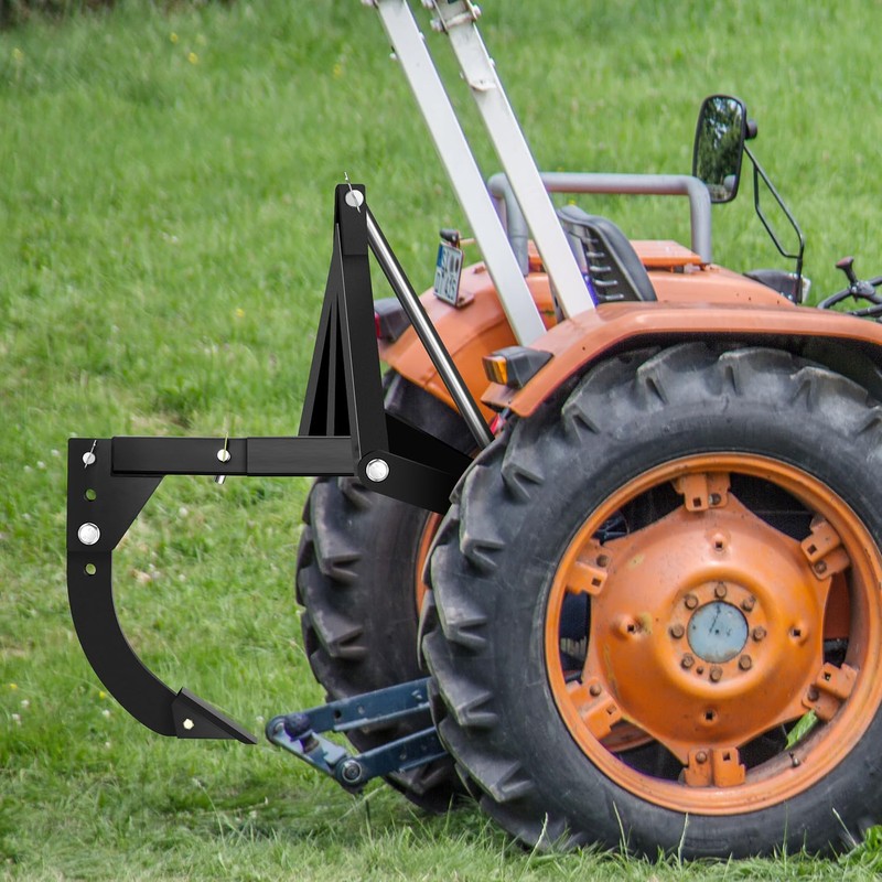 LTSEAME Hitch Mounted Trencher Fits 3 Point Hitch, Adjustable 16"