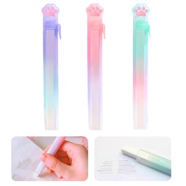 PAVIKE Erasers (Set of 3) Erasers, Cute, Popular, Pencil Erasers for Kids, Pencil Erasers for Elementary School, Cute, Cat Hand Design, Elementary School, Middle School, High School, College Students,