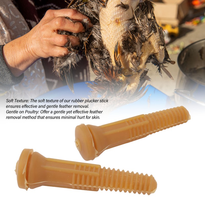 20PCS Chicken Plucker Finger Rubber Feather Removal Stick High Temperature