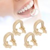4pcs Resin Dental Dam Clamps Barrier Clip Dental Materials Tool