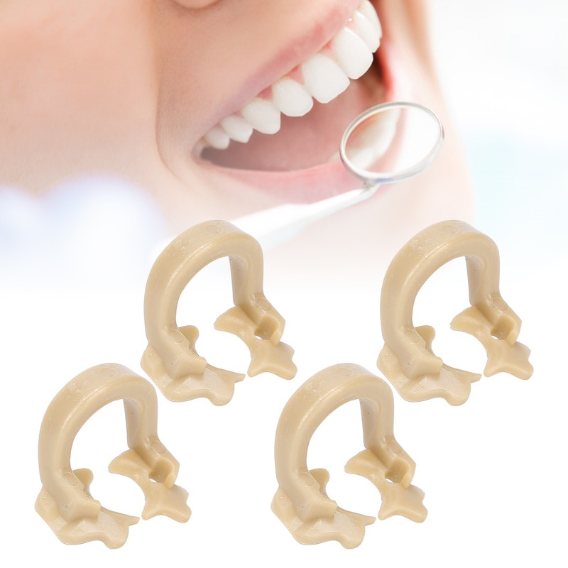 4pcs Resin Dental Dam Clamps Barrier Clip Dental Materials Tool