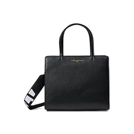 Karl Lagerfeld Paris Women's Maybelle Satchel Bag, Blk/Gold, One Size