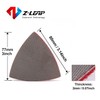Z-LEAP Diamond Triangular Sandpaper Sheet Discs Sanding Pads for for
