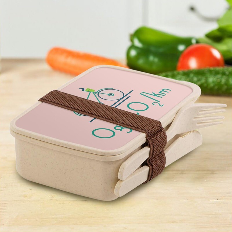 Fabulous Lunch Box Lunchbox mit Besteck, Rosa – 0 g