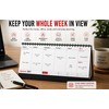 2027 Desktop Weekly Planner Calendar - Week To View Freestanding