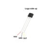 uxcell® 10pcs 3 Pins Unipolar Hall Effect Sensor Magnetic Detector