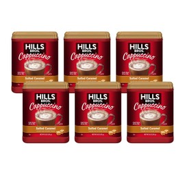 Hills Bros Salted Caramel Instant Cappuccino, 14 oz. (Pack of 6)