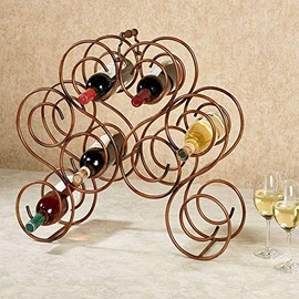 Touch of Class Brady Wine Bottle Rack Burnished Bronze