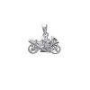 NKlaus Solid Biker 925 Sterling Silver Motorcycle Chain Pendant Men's
