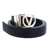 VALENTINO Roof Plaque Buckle Belt W75 Blu/Oro - Can be