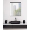 Kate and Laurel Rhodes Large Framed Decorative Rectangle Wall Mirror,