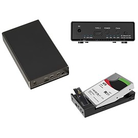 KALEA-INFORMATIQUE Aluminum USB Enclosure for HDD SATA 2.5 3.5 and SSD M2 NVMe with Clonage Function USB3.1 10G