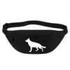 Huuraa Bauchtasche Deutscher Schäferhund Silhouette Geschenk 2,5 Liter Black Deutscher