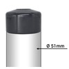 SKIR'CO Pack of 4 Fence Post Caps Round 51 mm