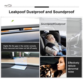 BOAOSI Car Dashboard Seal Strip, 5.24Ft Rubber Seal Protector Guard Strip, Car Dustproof Seal Strip for Dashboard and Windshield of Cars