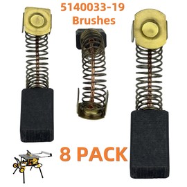 8 Pack 5140033-19 Replacement Electric Motor Carbon Brushes Compatible with Dewalt Table Saw DW745 DWE7480 DWE7490X DWE7491RS DWE7499GD.