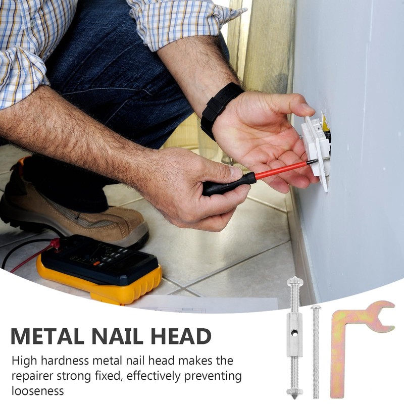 TOPPERFUN 21Pcs Electrical Socket Repair Kit: 10 Repairers 10 Screws