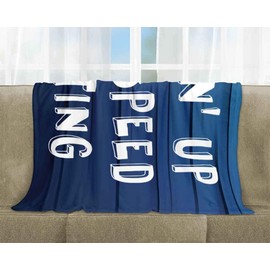 Bouncing Brick Designs Restin' Up for Speed Skating Blanket - Funny Skater Speedskater Player Team Sports Gift, Plush Fleece Throw, Birthday, 50x60